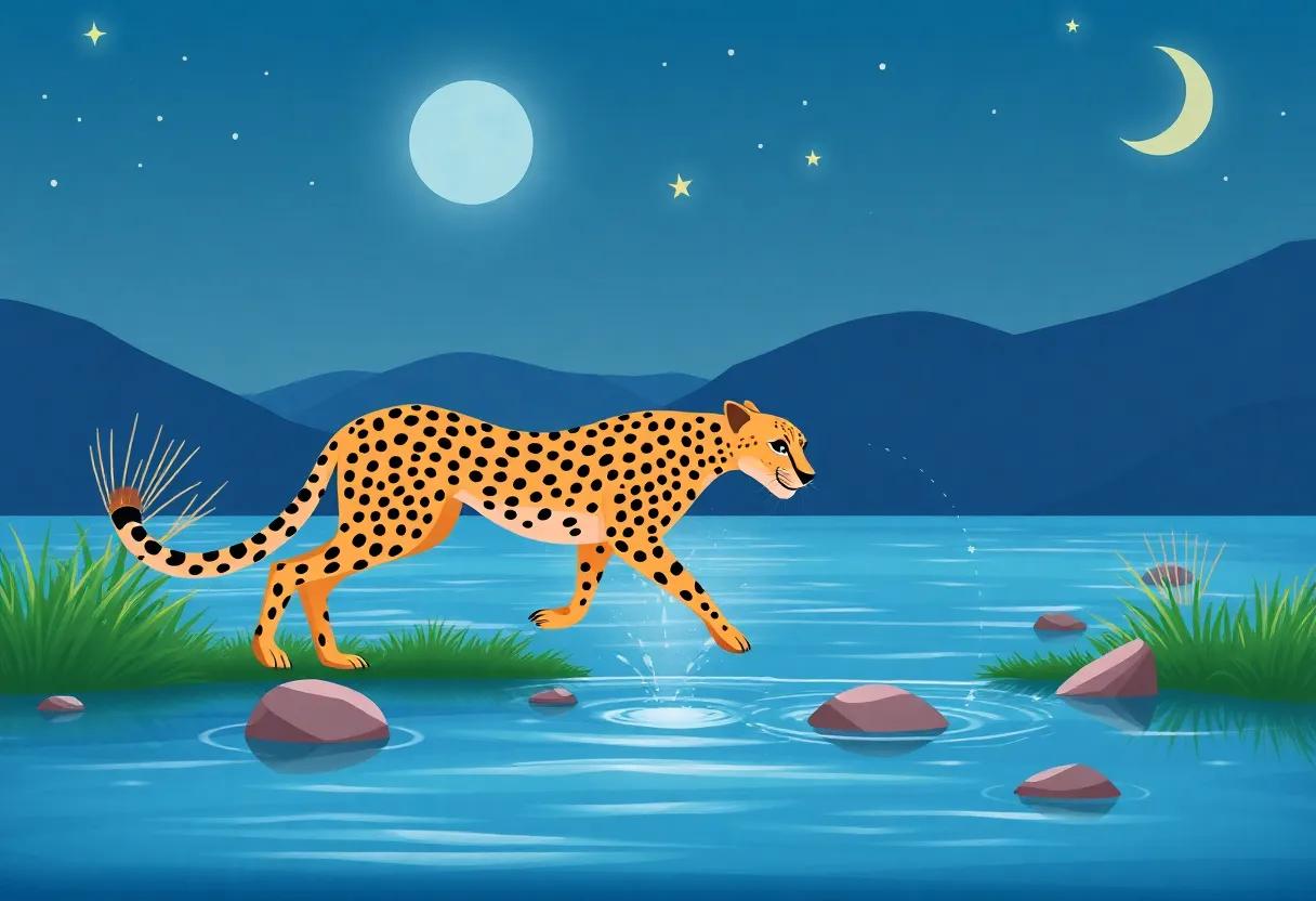 A‍ Surprise Encounter by the Shimmering Lake