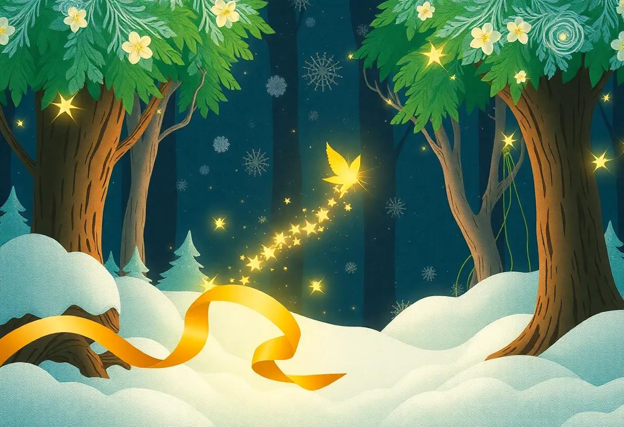 The Enchanted Forest Where the Christmas Sprite Dwells