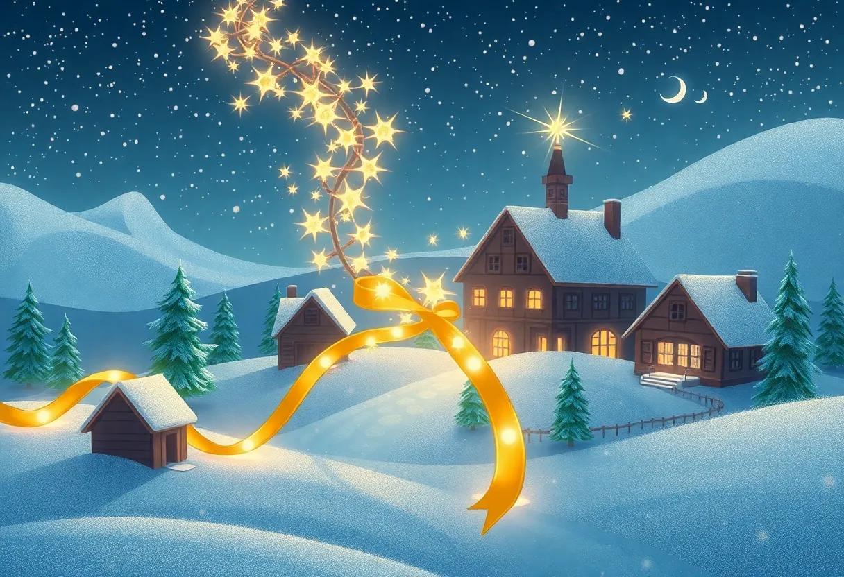 The Magical Transformation of the Village Under the Ribbon's Spell