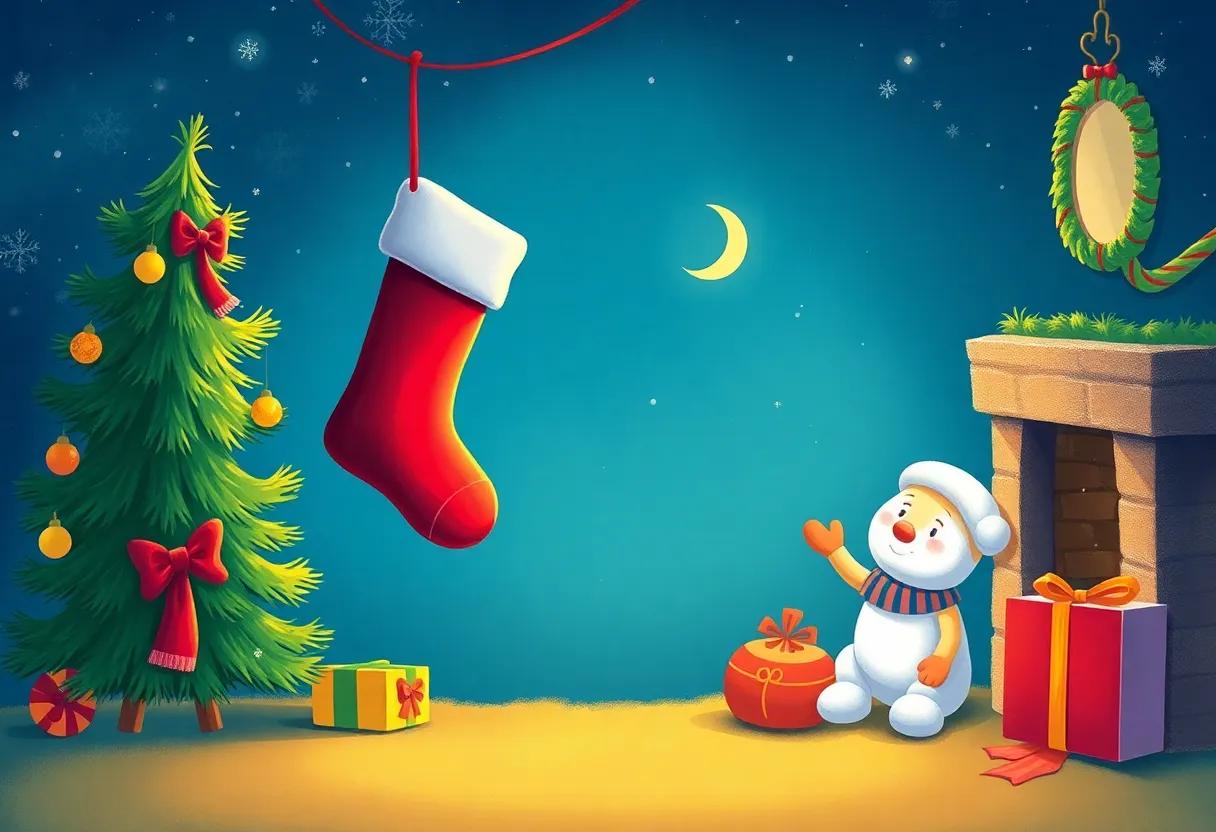 Meeting Jingle the Playful Christmas Stocking