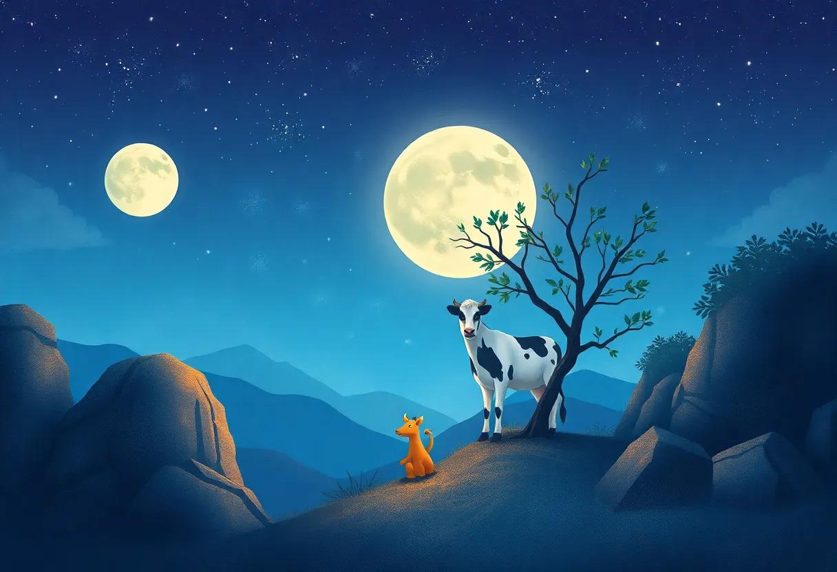 Gazing at the ‍Moon and Imagining Grand Dreams