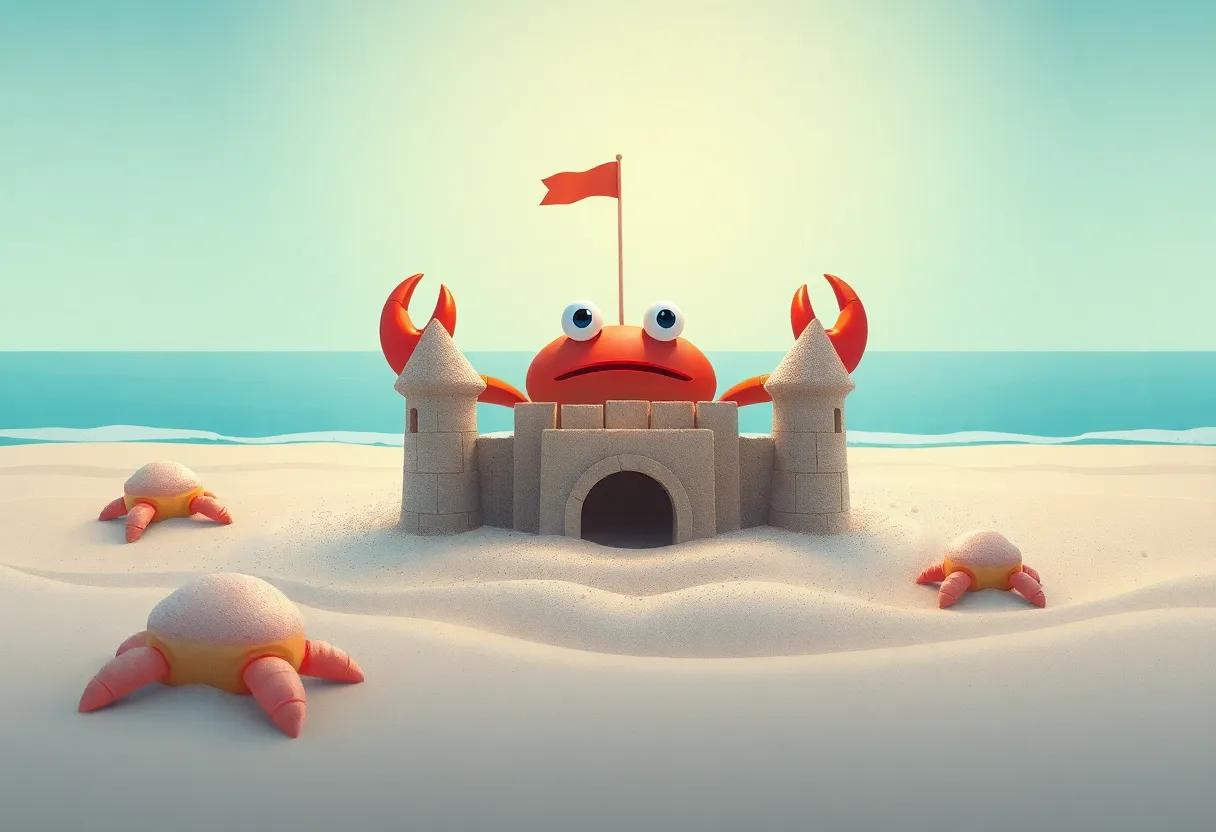 The Crab's Bright ​Idea‌ for a Unique⁣ Sandcastle design