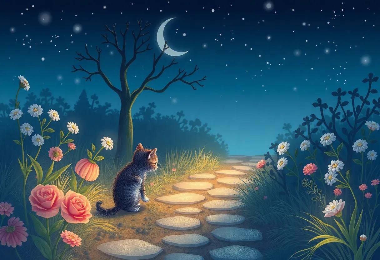 the Hidden Path Revealed by silvery shadows