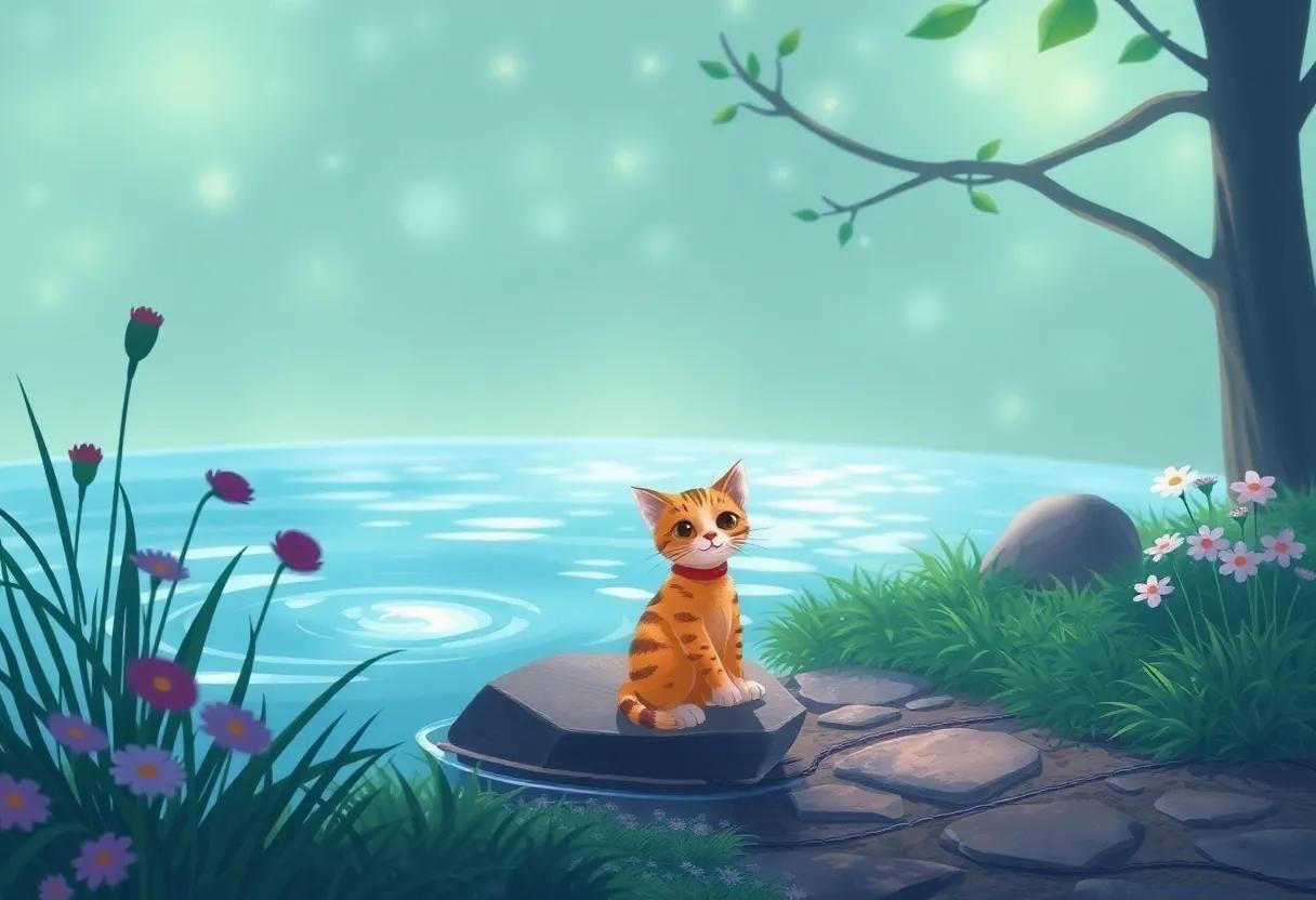 A Magical Encounter by the Shimmering Pond