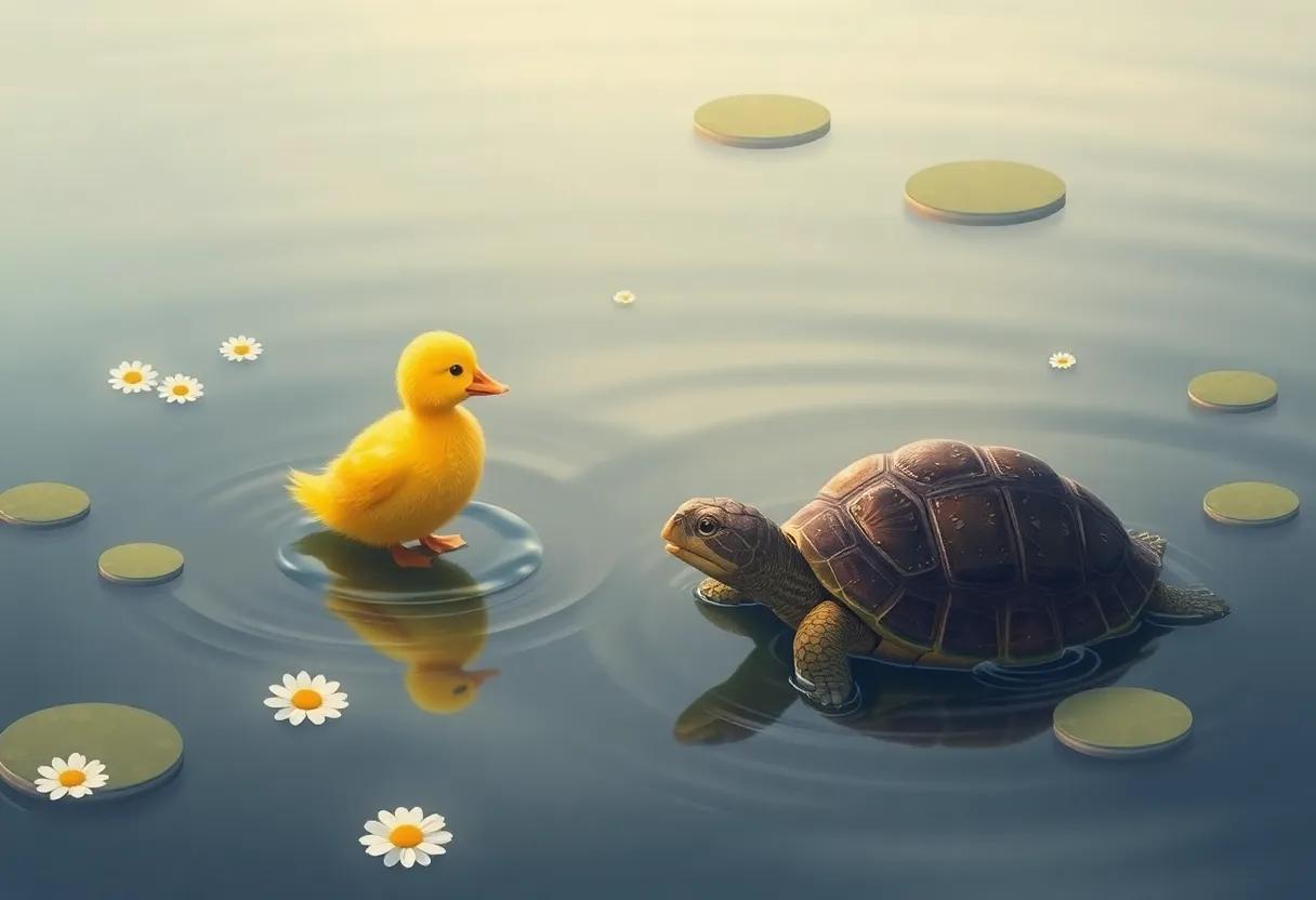 A Quiet Encounter with the Wise ​Old Turtle