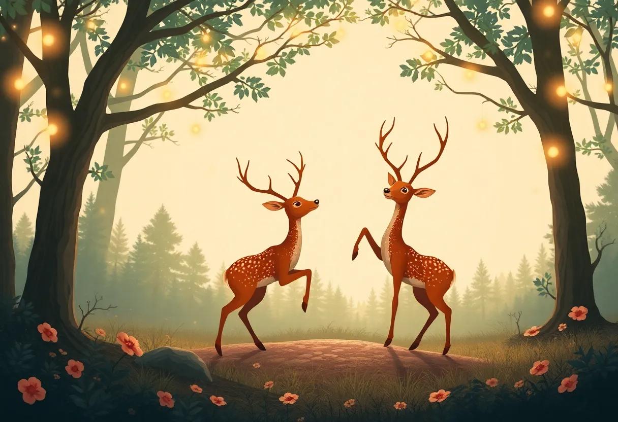 The Graceful Deer Prepare ​for the⁣ Grand Celebration