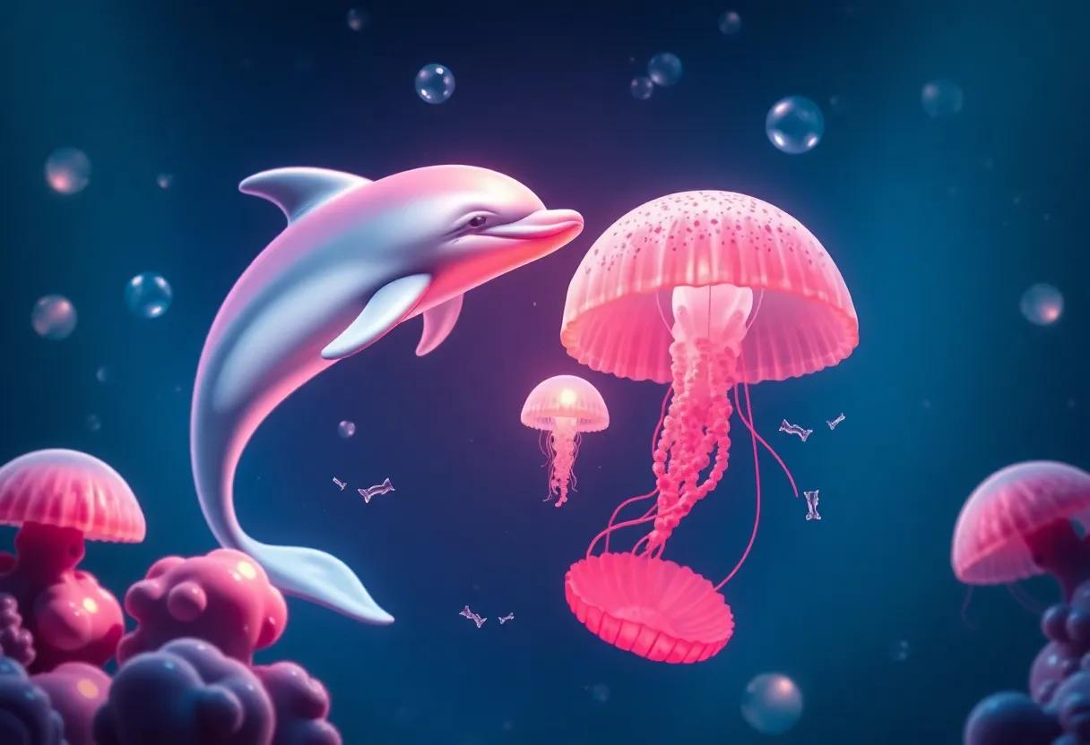 Glowing Jellyfish Light Up the Magical Performance