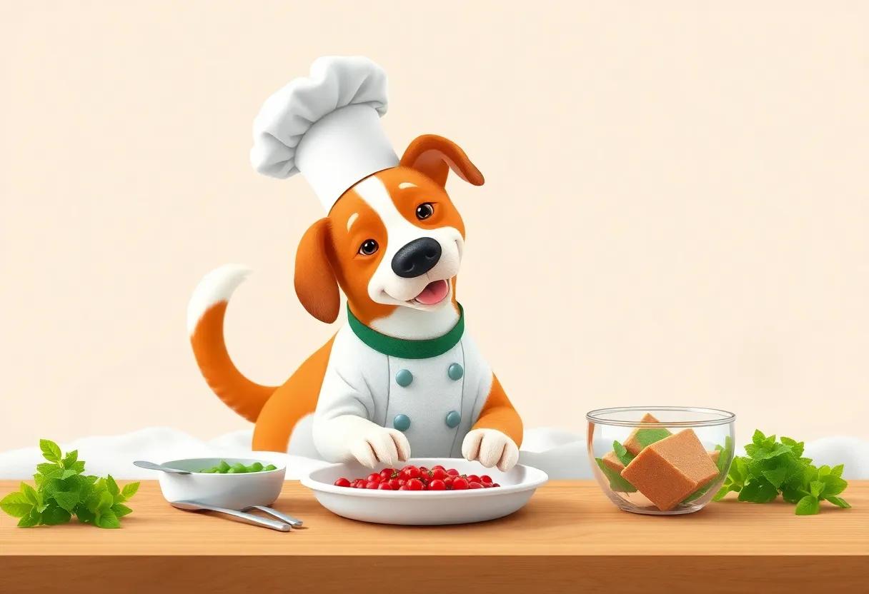 Mixing Ingredients with a Wagging Tail