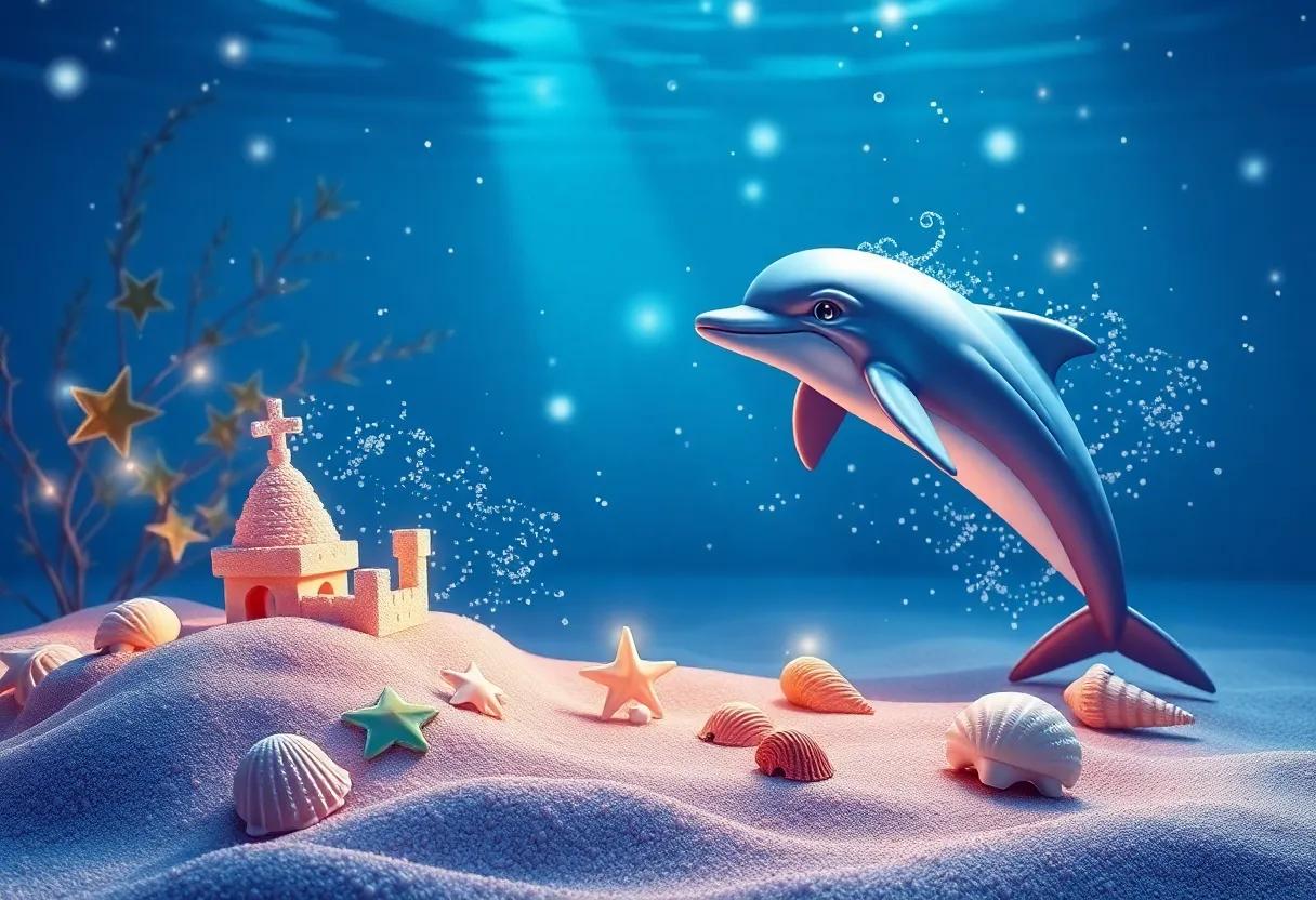 Building Rainbow‌ Sandcastles with Sparkling Seashells