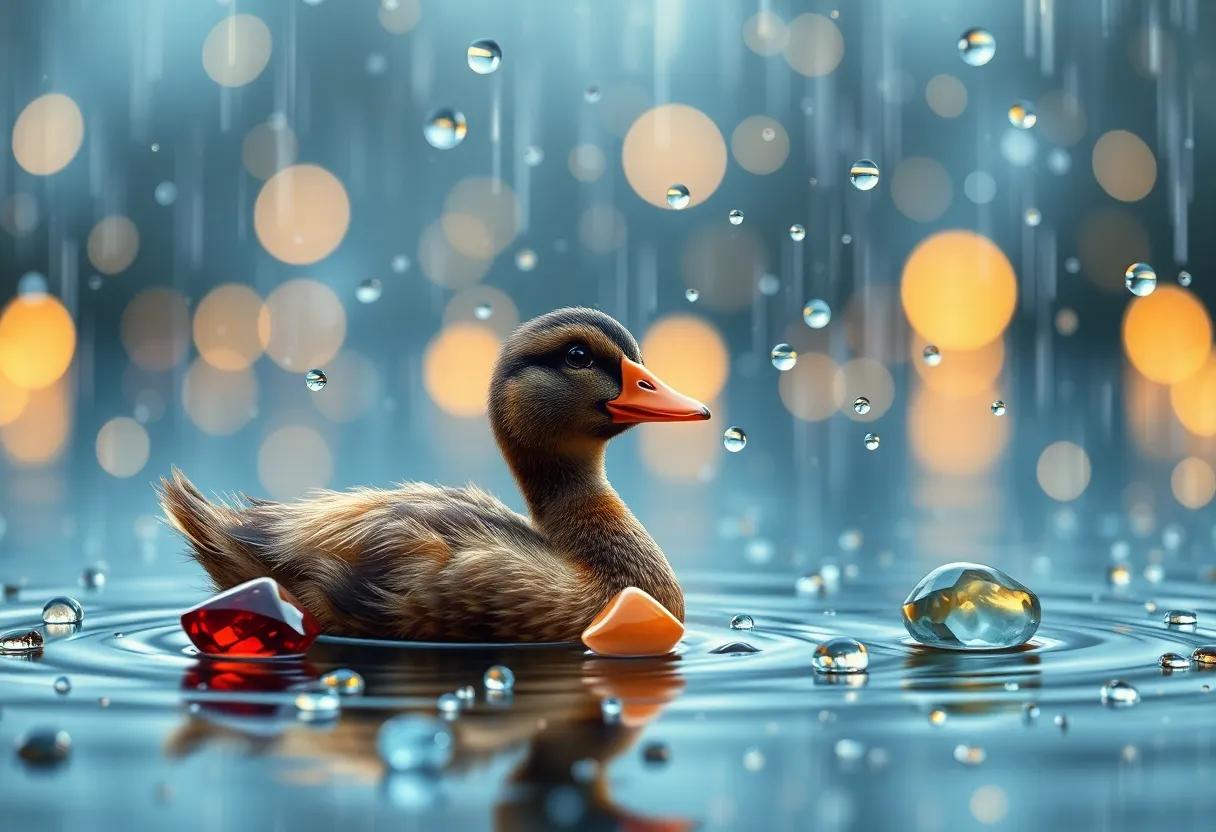 The First Droplets That Sparkled⁣ Like ‍Gems