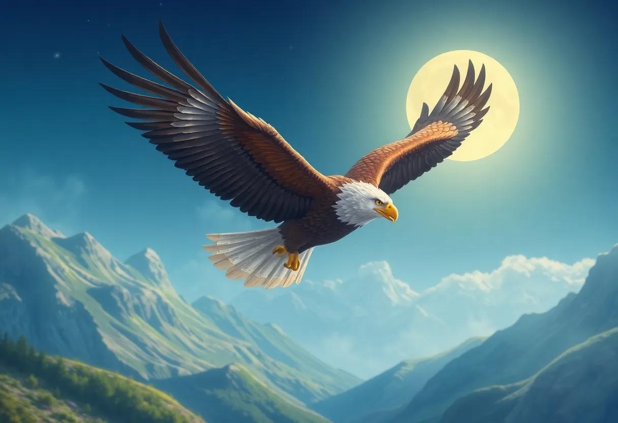 The Majestic Eagle Soaring Over the Hidden‍ Valley
