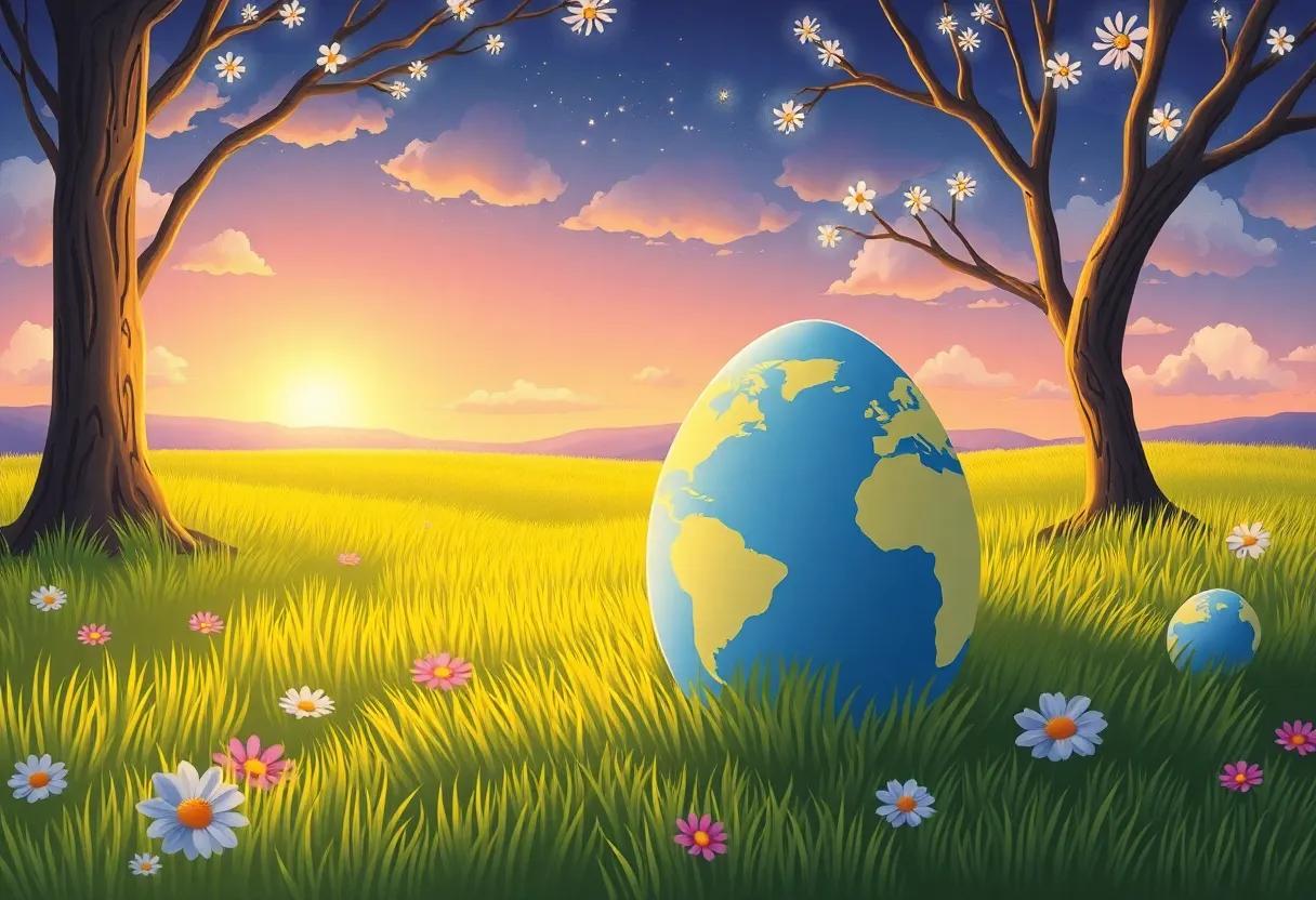 The Enchanted Egg Awakens at Sunrise