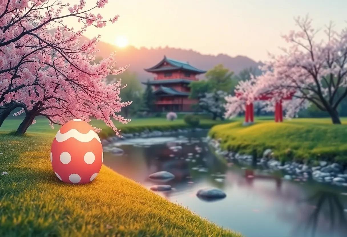 A Serene Pause by the‍ Cherry Blossom river in Japan