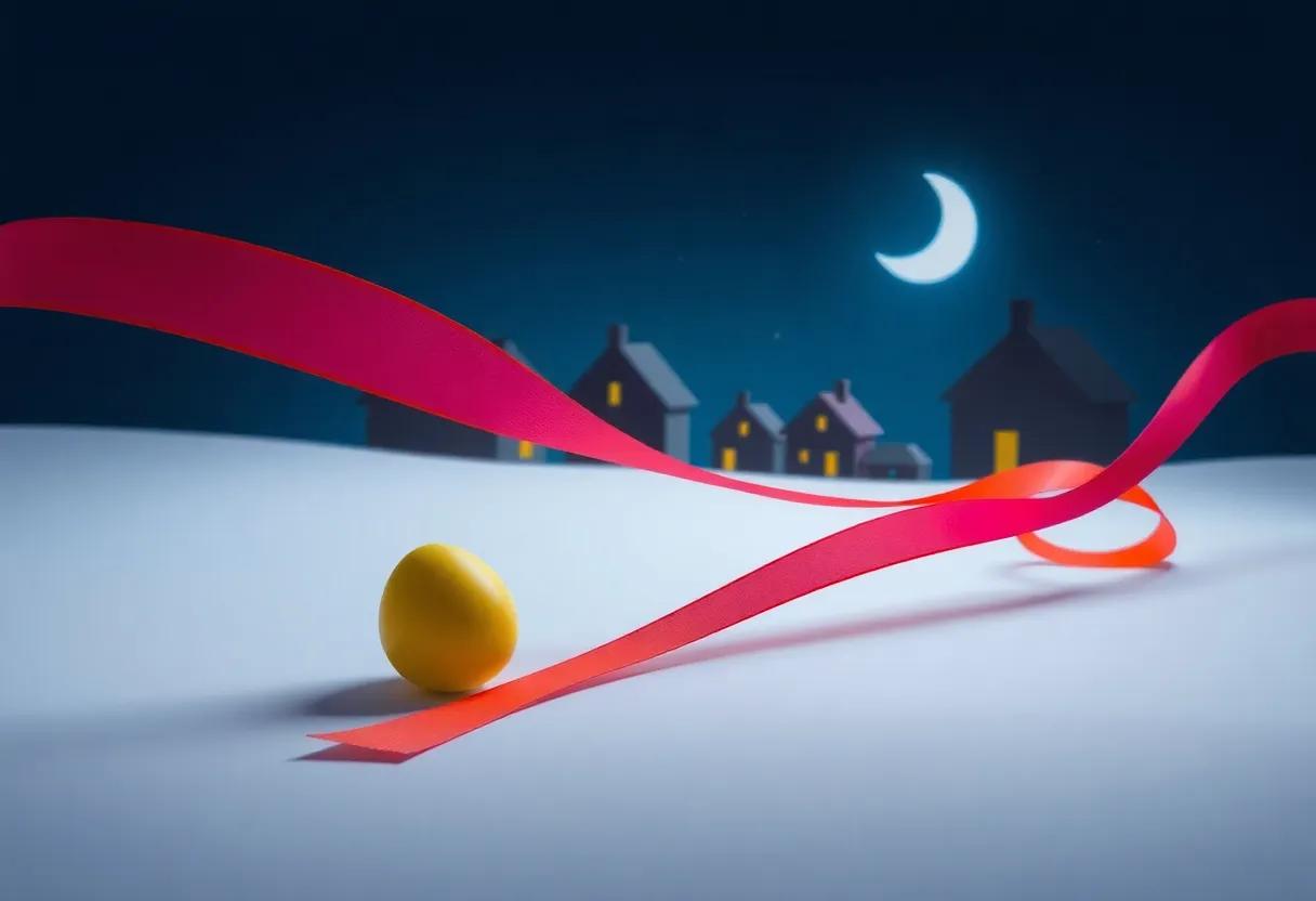 The Morning Discovery of‍ the‌ Colorful‌ Easter Ribbon