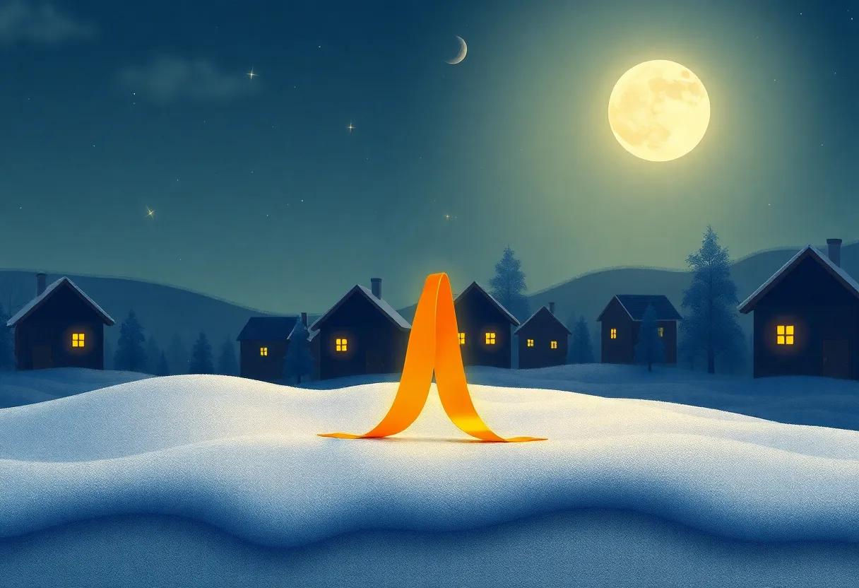 The Ribbon's secret Glow Under the Moonlight
