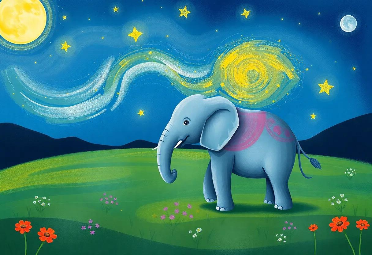 The Elephant's Quiet‍ Night and spark of Imagination
