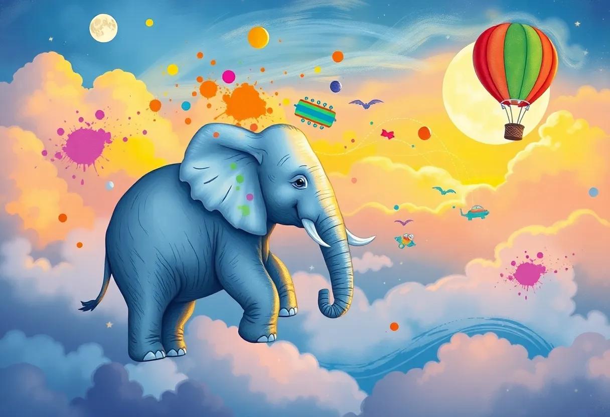 Splashing‍ Colors Across⁣ the ⁢Sky in a ⁤Floating Balloon