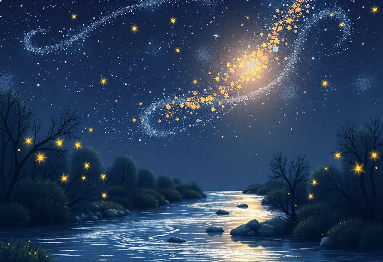 Dancing⁢ with Fireflies Along⁤ the ‍Silver Stream