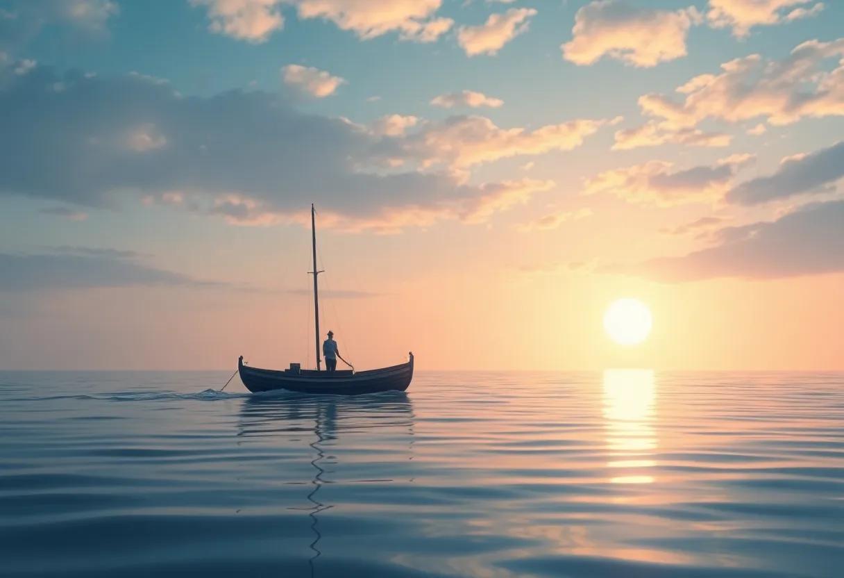 Setting sail at Dawn's Gentle ​Light