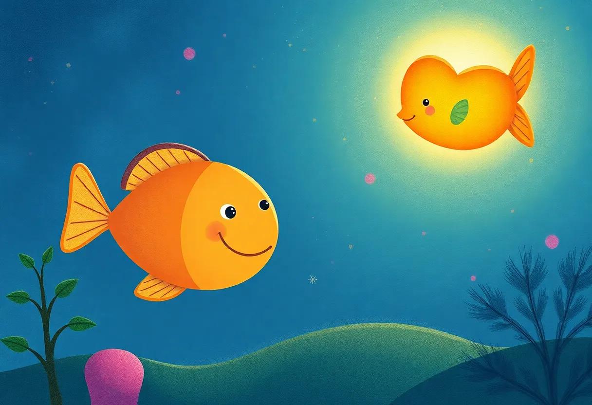 A Sparkling Nightlight in ⁣the Coral Garden