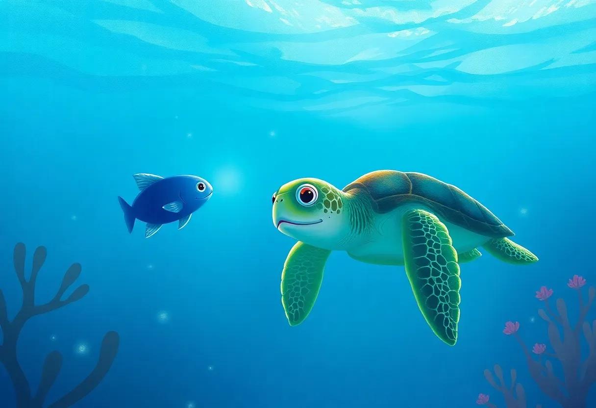 Meeting the Wise Sea Turtle‍ with Stories of Light