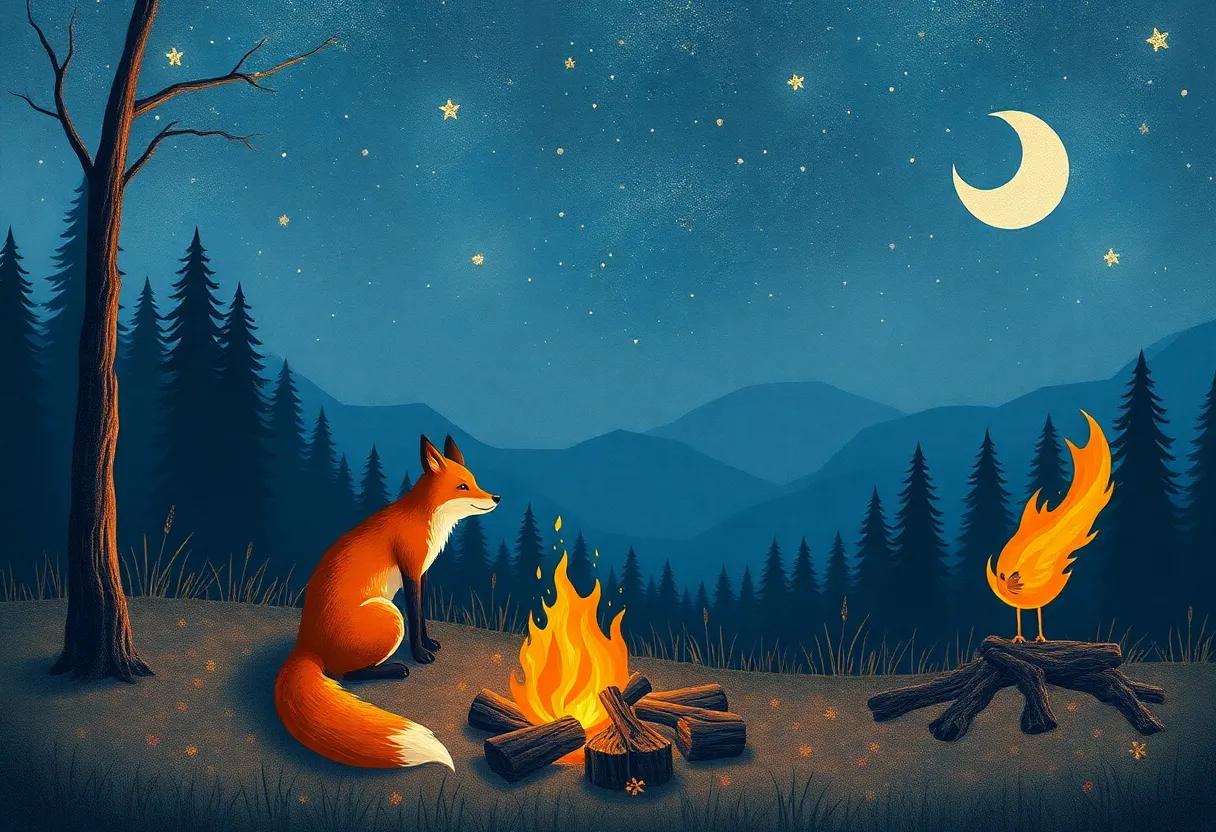 The Gentle ‍Crackle⁤ of Wood and the Fox's Soft ‌Sigh