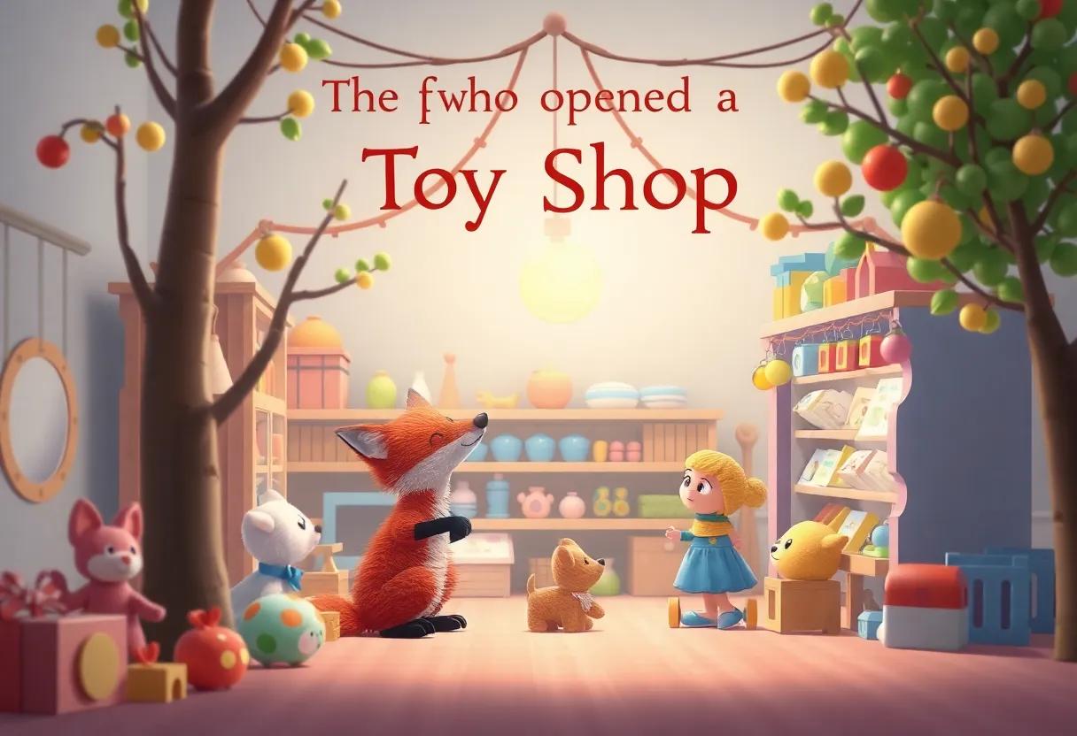 Whimsical Friends Gather to Explore the Toy Shop Wonders