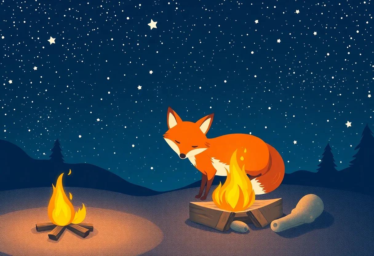 Sharing Stories Beneath the Twinkling Starry Sky
