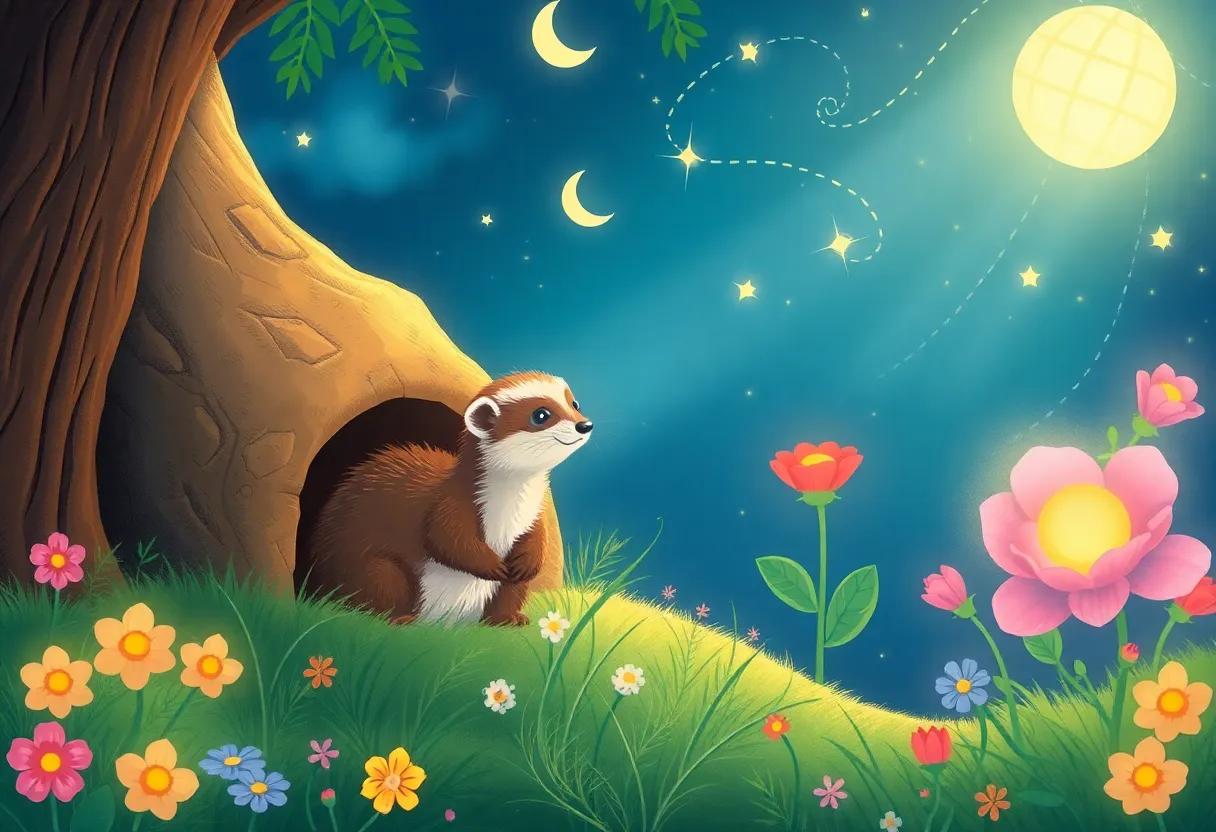 The Enchanted Garden of Luminous flowers