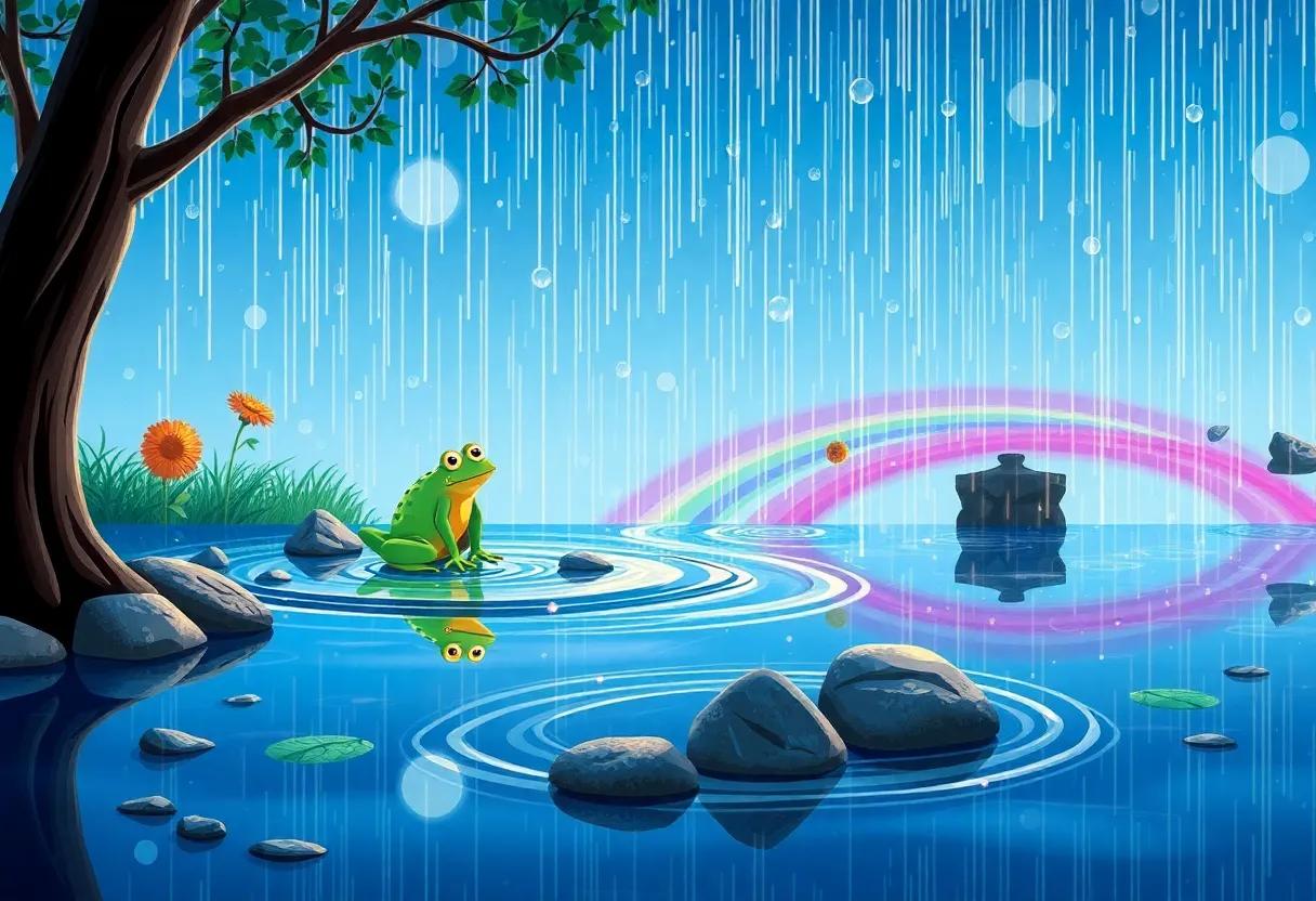 Dancing Raindrops and the Rainbow Bridge to Dreamland