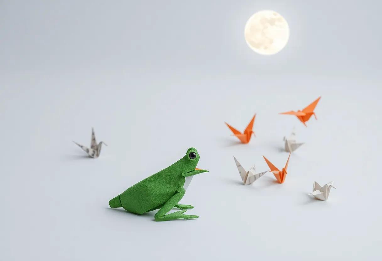 The Dance of the Paper Cranes ⁣Under Moonlight