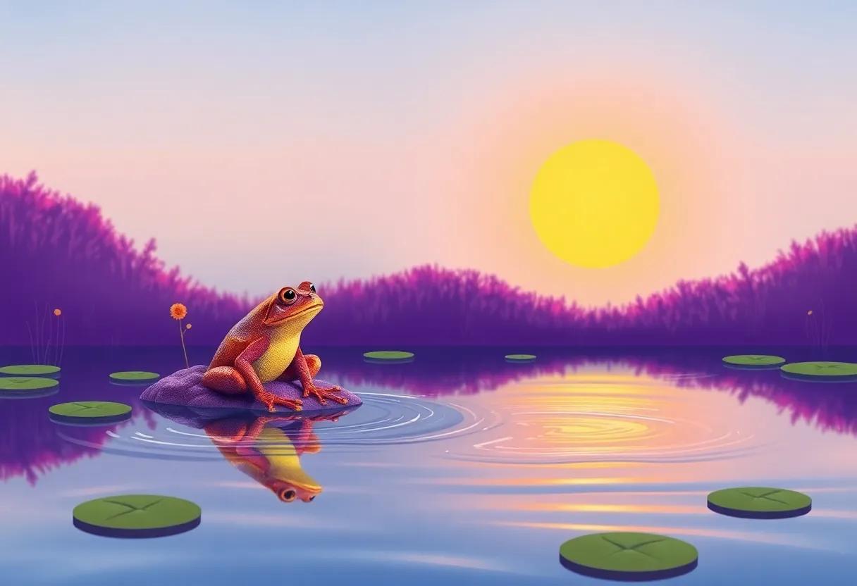 A Colorful Dawn Greets a New Day
