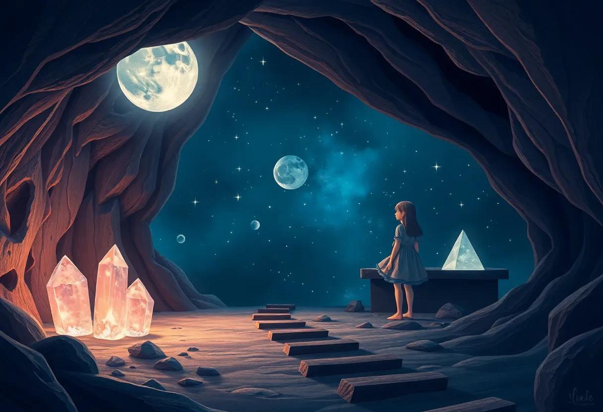 Finding the Whispering crystals in the Lunar Cave