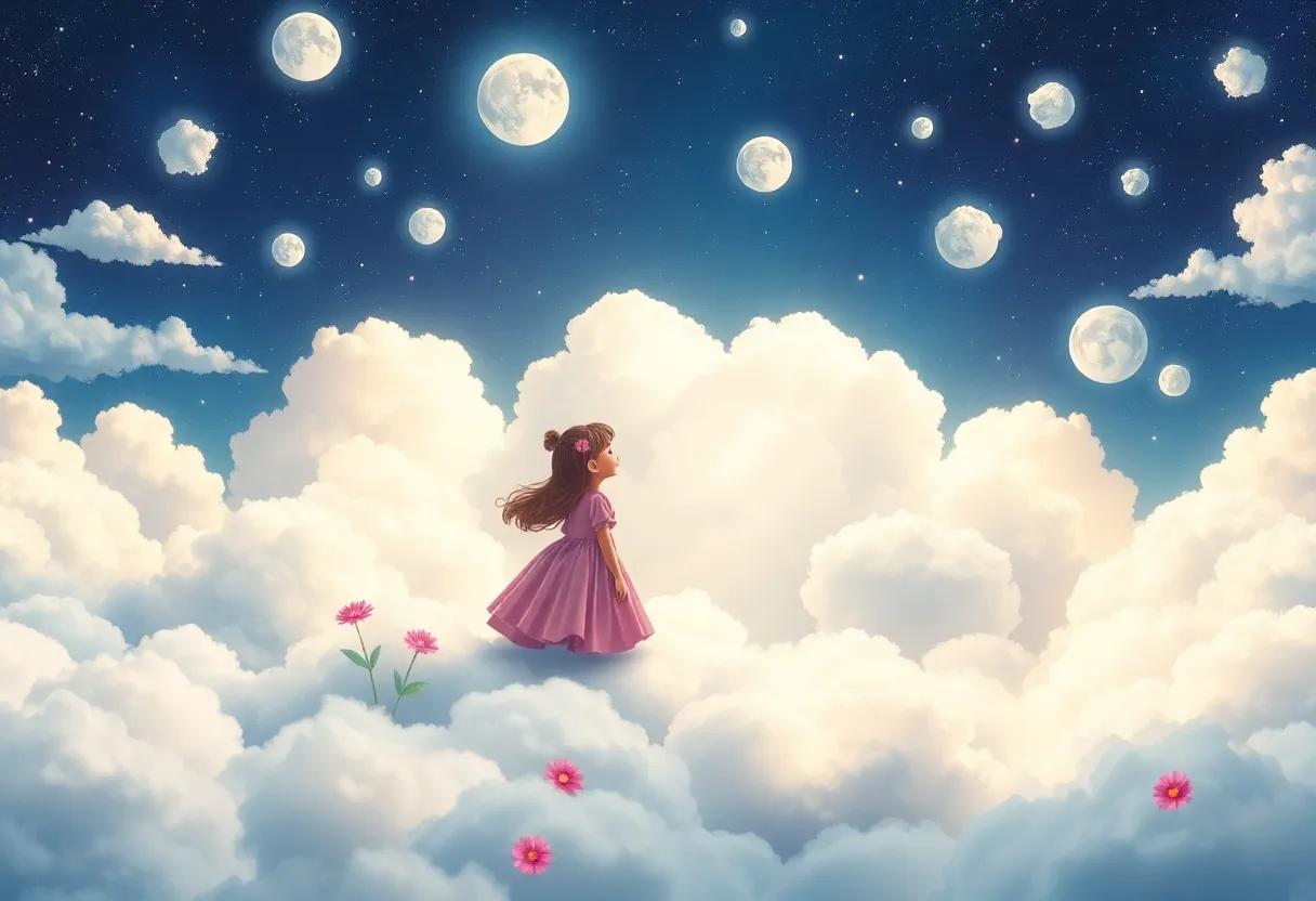 A Celestial Garden Grows Under Moonlit Skies