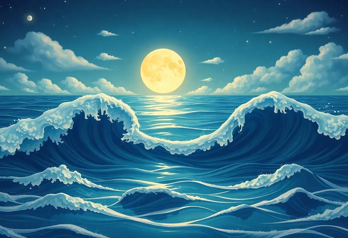 The Gentle ‍Harmony of Moonlit Waters‌ and⁣ paint