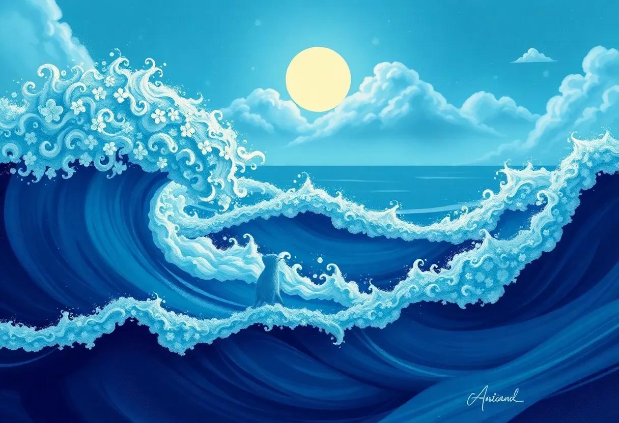 The Enchanted Brush⁢ That Brought Waves​ to Life