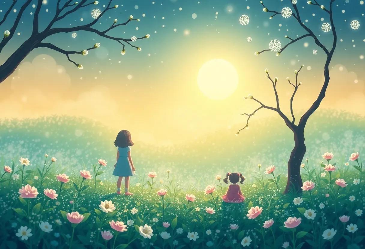 The Enchanted garden​ Where Dawn Begins