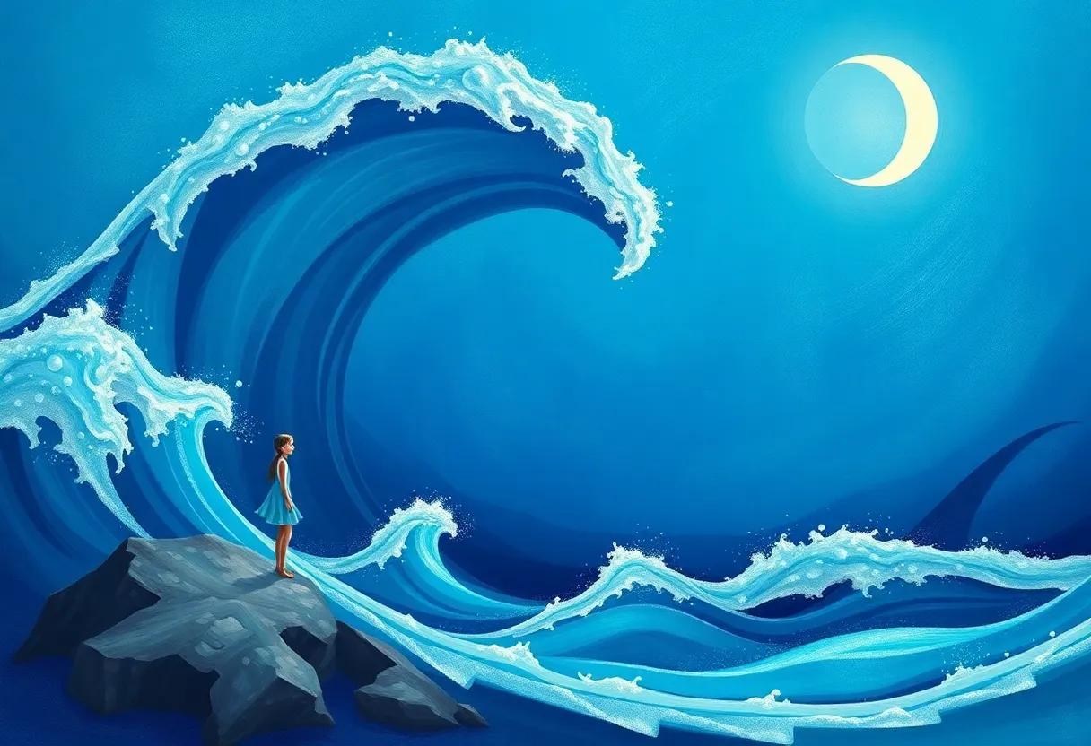 Painting the Ocean's Song with Every ⁤stroke