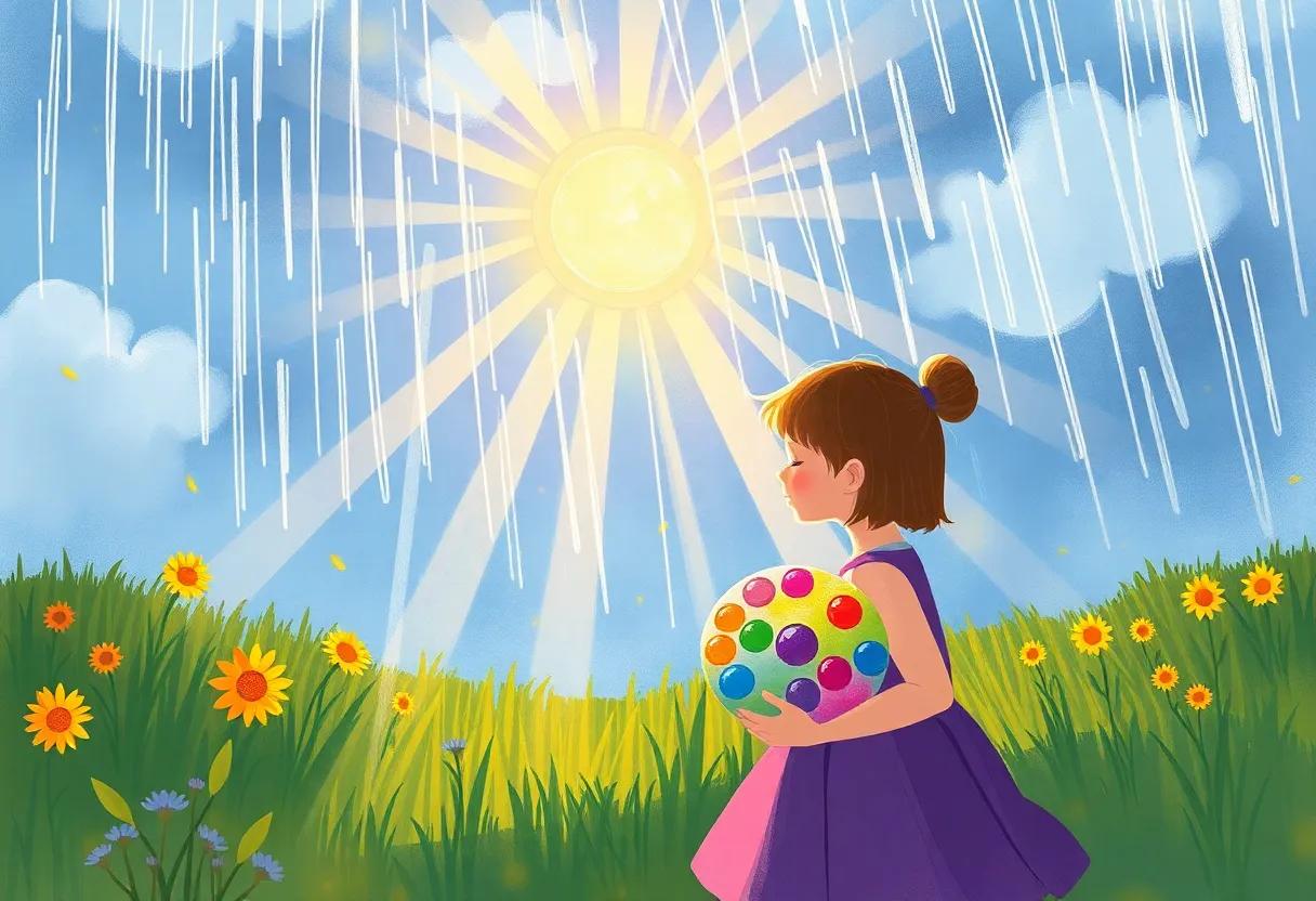 the Girl With a Rainbow Palette in Her Hands