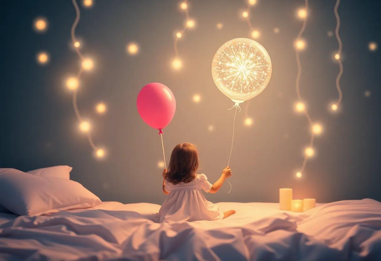 A Magical Dance of Twinkling lights