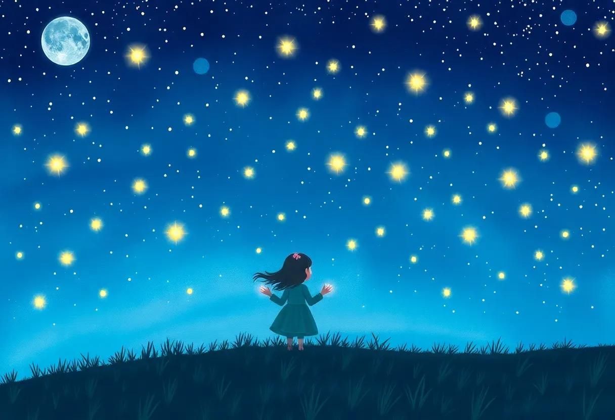A Magical Night Sky Comes Alive with Sparkles