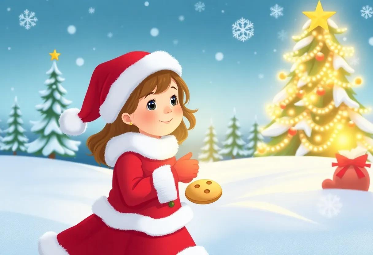 Santa's Sleigh landing‍ Under a Blanket ⁢of⁤ Twinkling Snow
