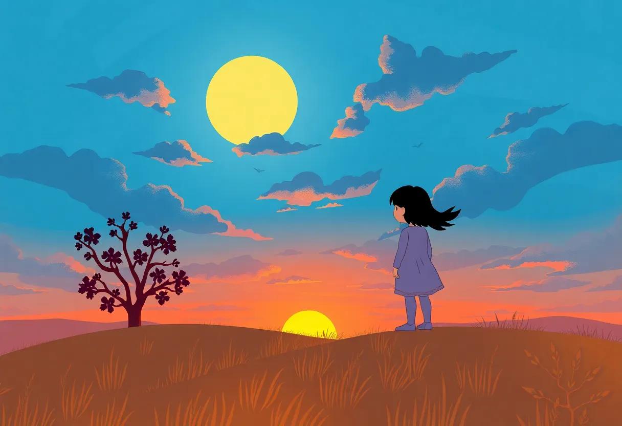 chasing the Glow as Nightfall Blooms Across the Land