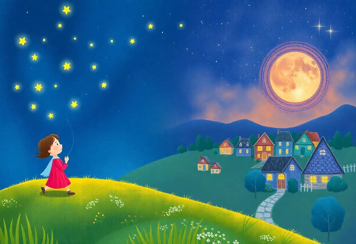 The Enchanted Village Wrapped in Twilight