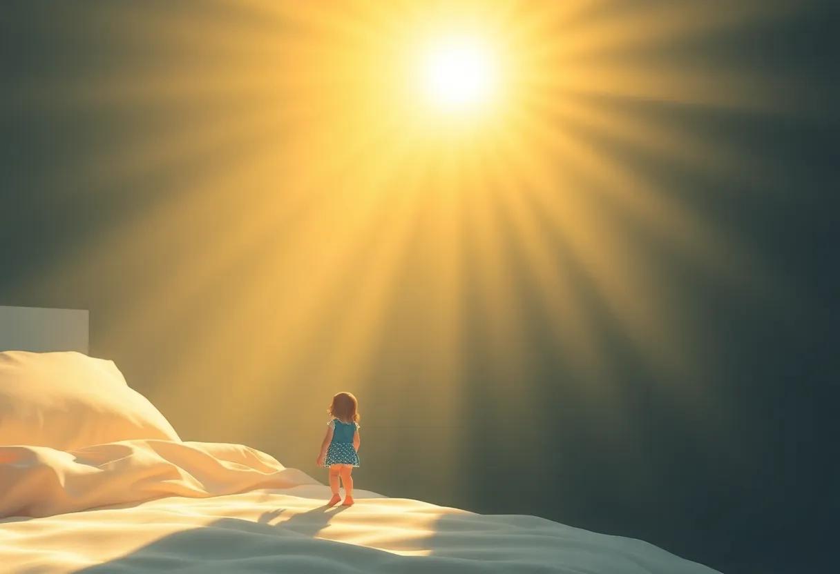 A Magical Morning⁣ Filled with Golden ​Light