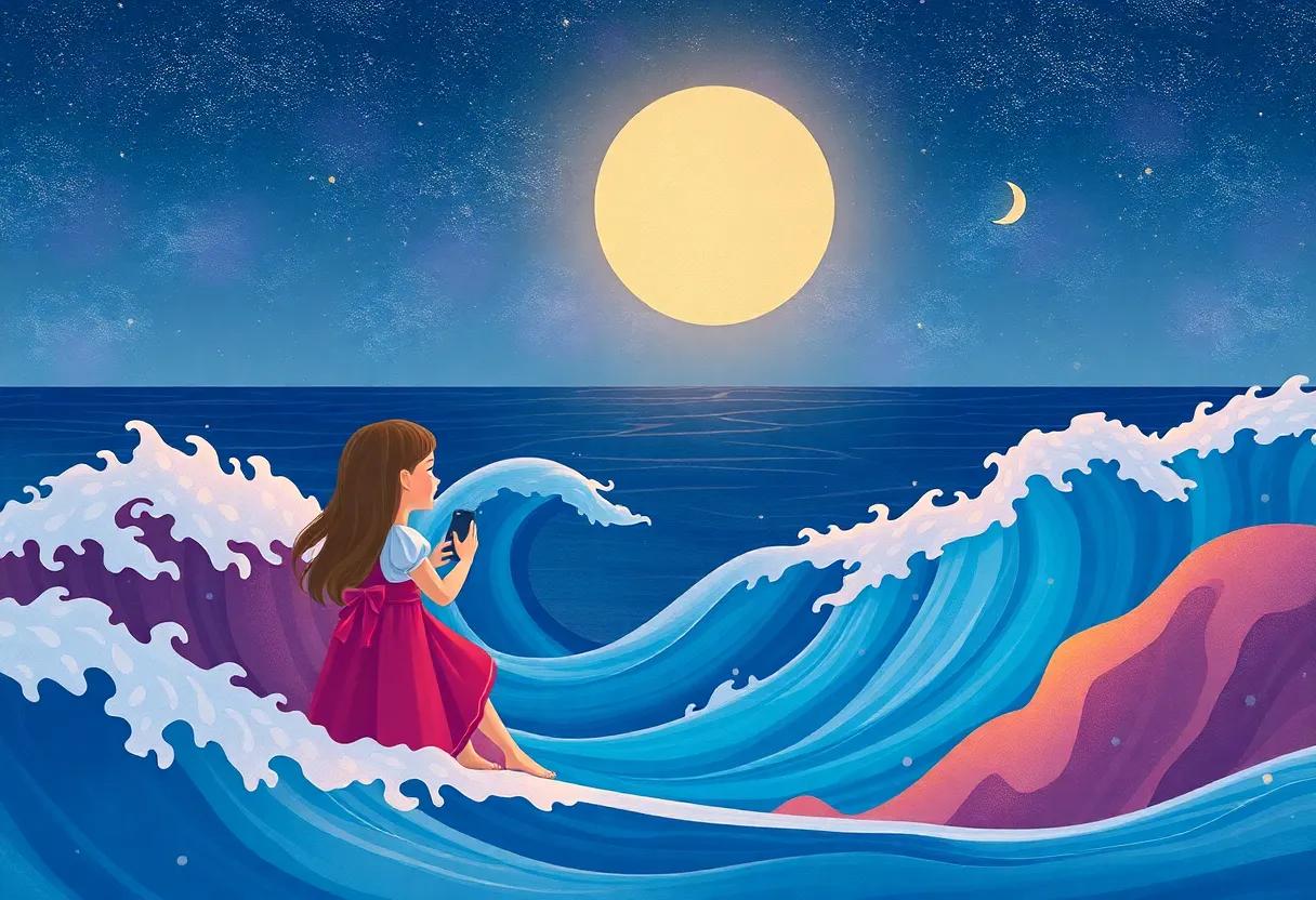 Dreaming with the ⁣Girl Who ‌Painted Melody ⁣Waves