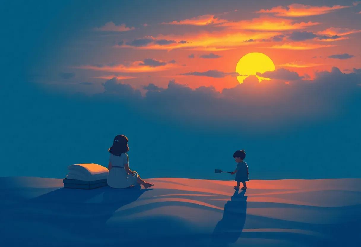 The Promise of a New Dawn Painted by a Young Artist's Heart