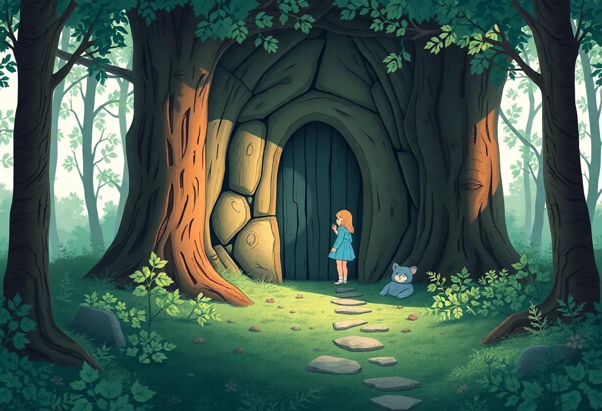 The​ Girl's Curious‍ Steps Toward the Unknown