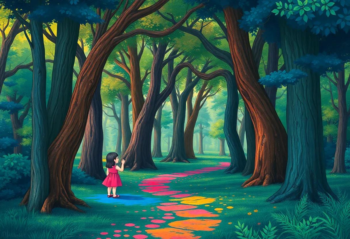 Colors Dancing Among the Ancient Trees