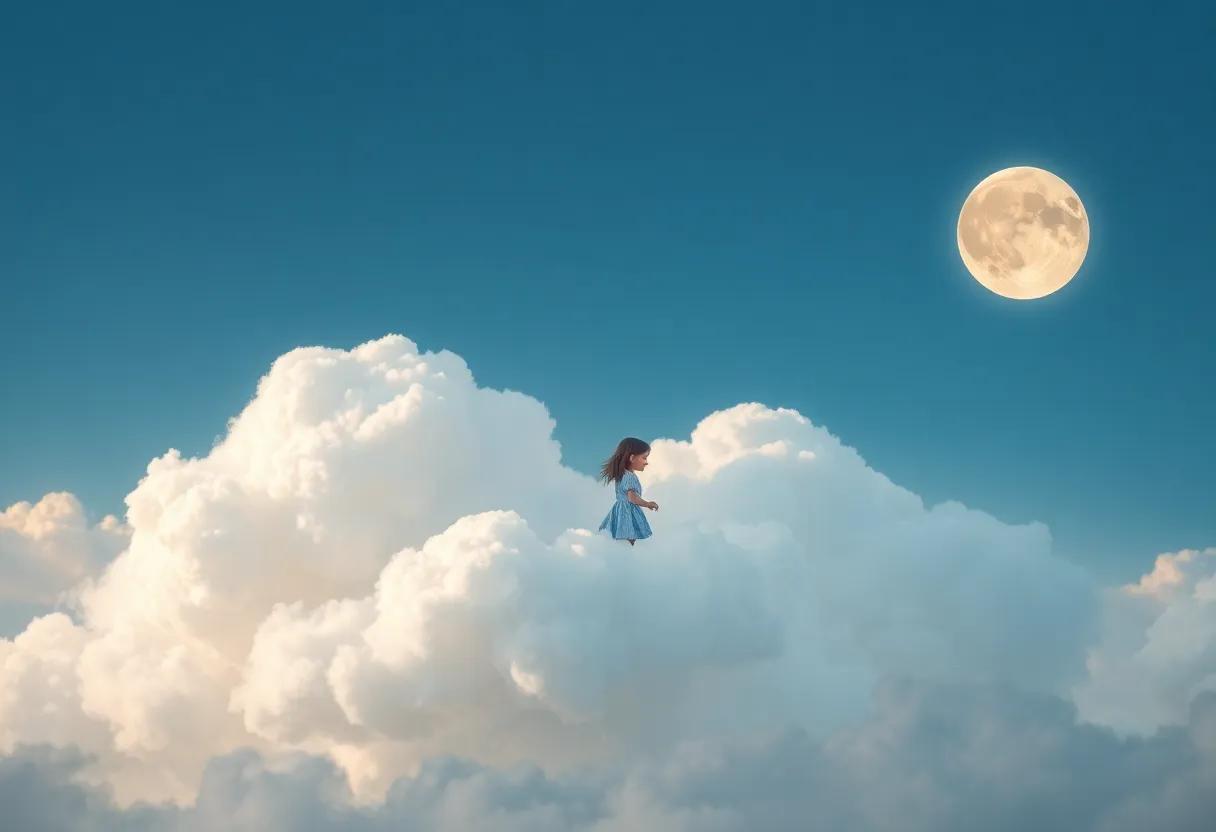 The Girl Meets the Fluffy ‌Cloud Companion